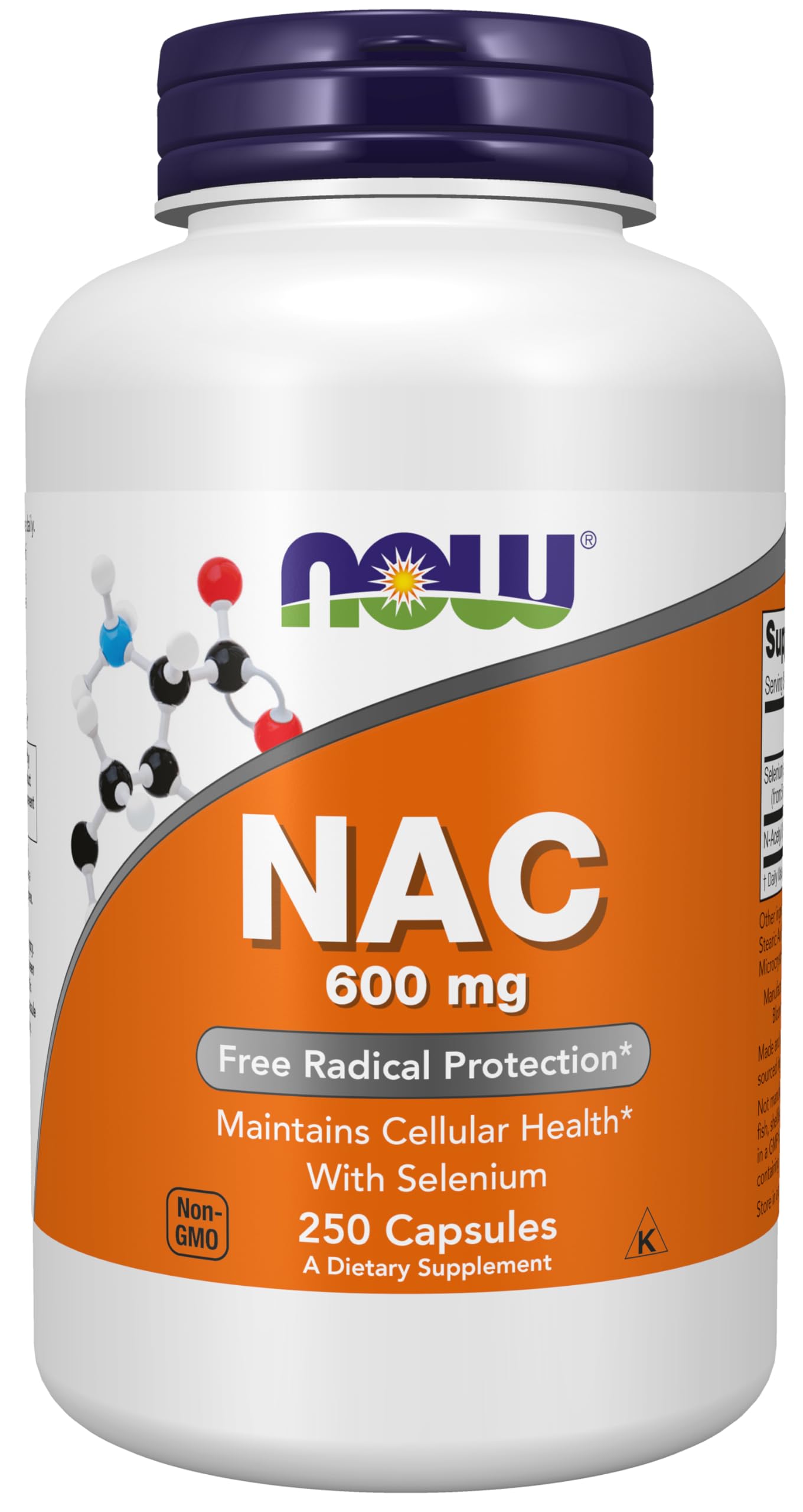 Foto 4 | Suplemento Now Foods: Nac-acetil Cisteína, 600 Mg, 250 Cápsulas - Venta Internacional.
