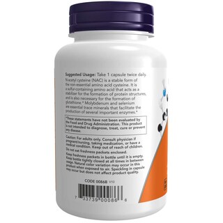 Foto 6 | Suplemento Now Foods: Nac-acetil Cisteína, 600 Mg, 250 Cápsulas - Venta Internacional.