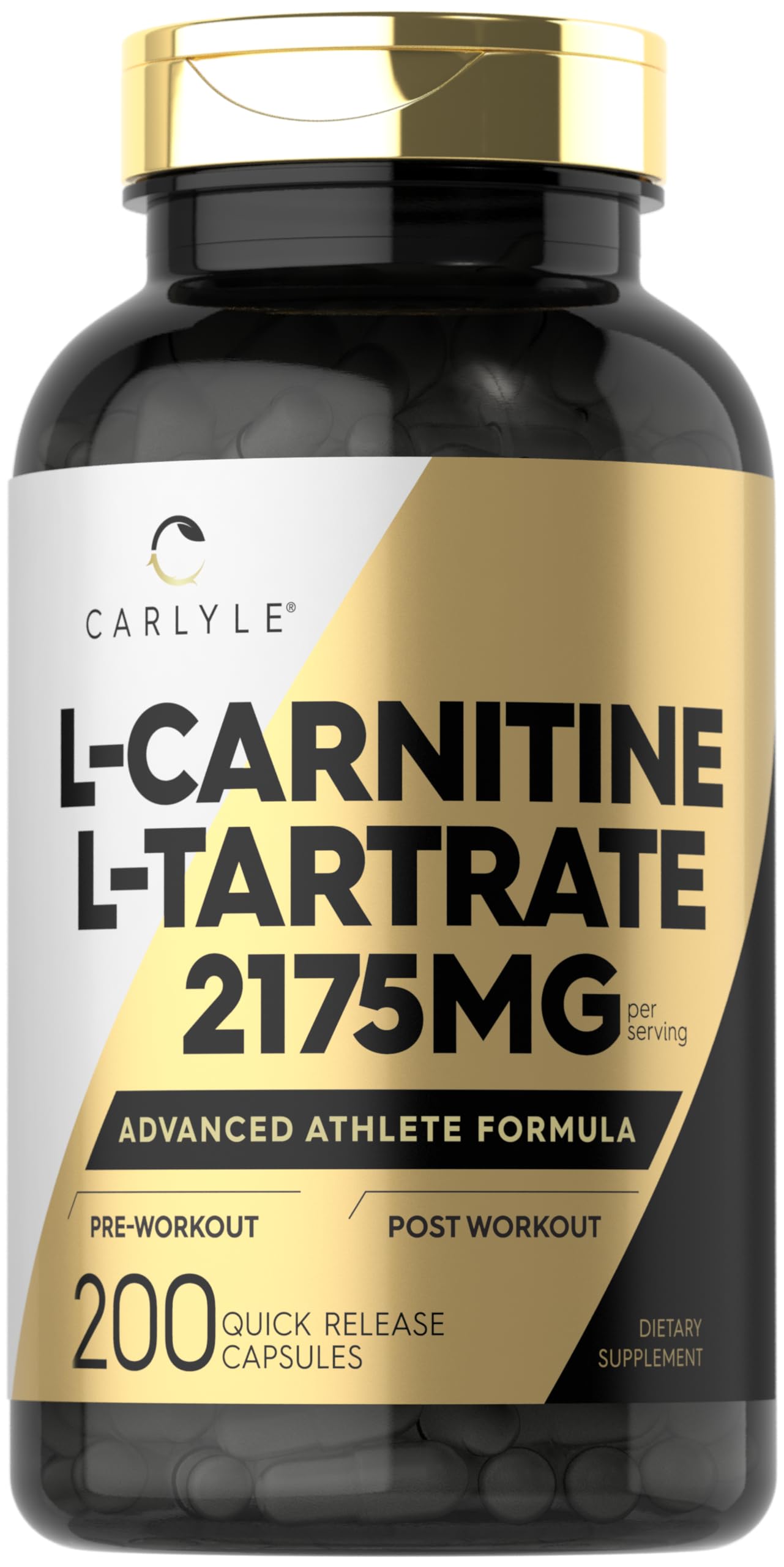 Foto 2 pulgar | Suplemento De Tartrato De L-carnitina Carlyle 2175 Mg 200 Cápsulas - Venta Internacional.