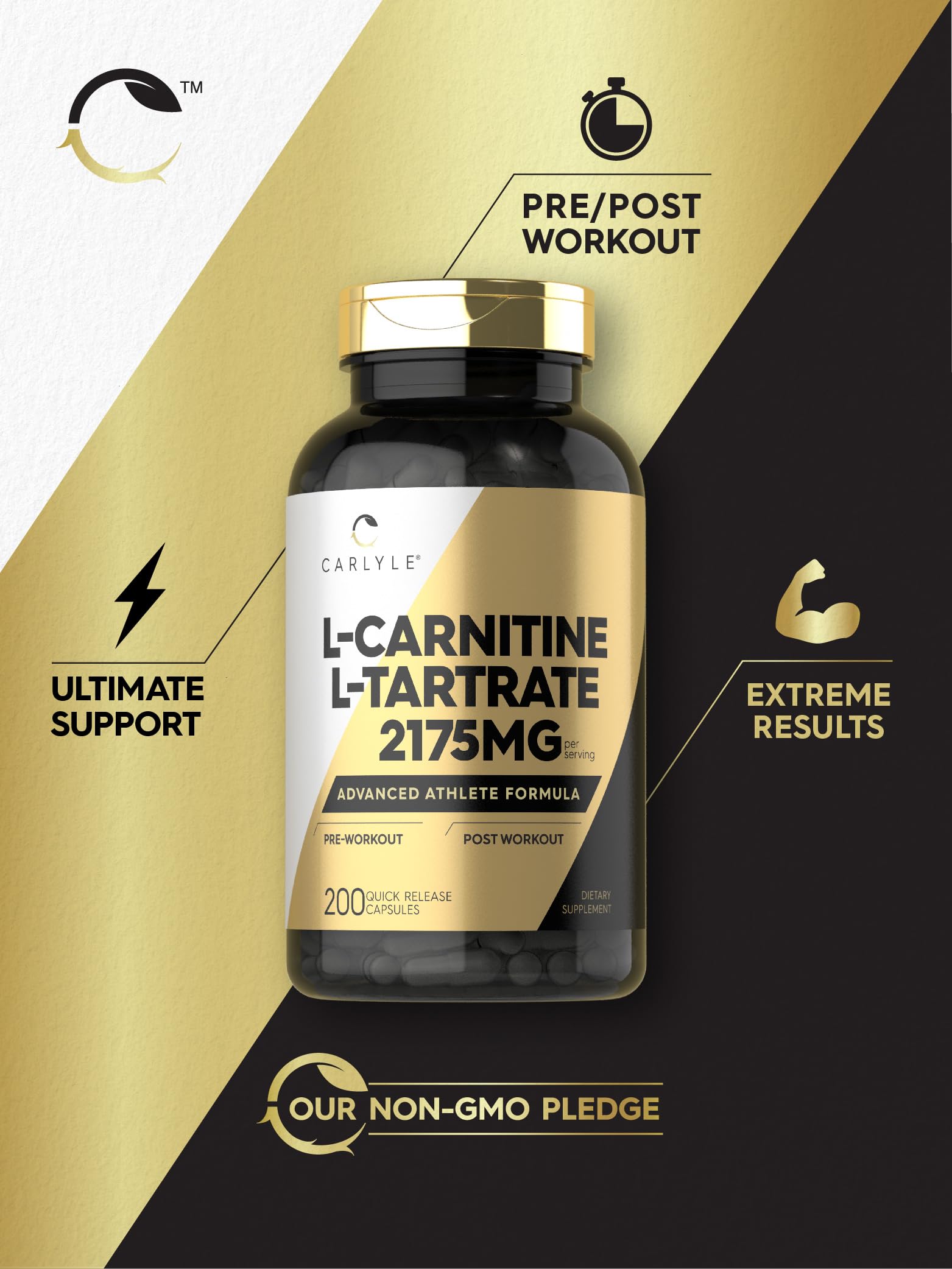 Foto 5 pulgar | Suplemento De Tartrato De L-carnitina Carlyle 2175 Mg 200 Cápsulas - Venta Internacional.
