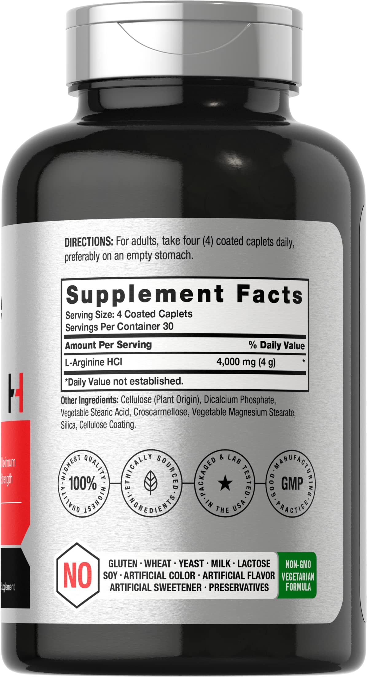 Foto 3 pulgar | Suplemento Horbäach L-arginina 4000 Mg 120 Cápsulas - Venta Internacional.