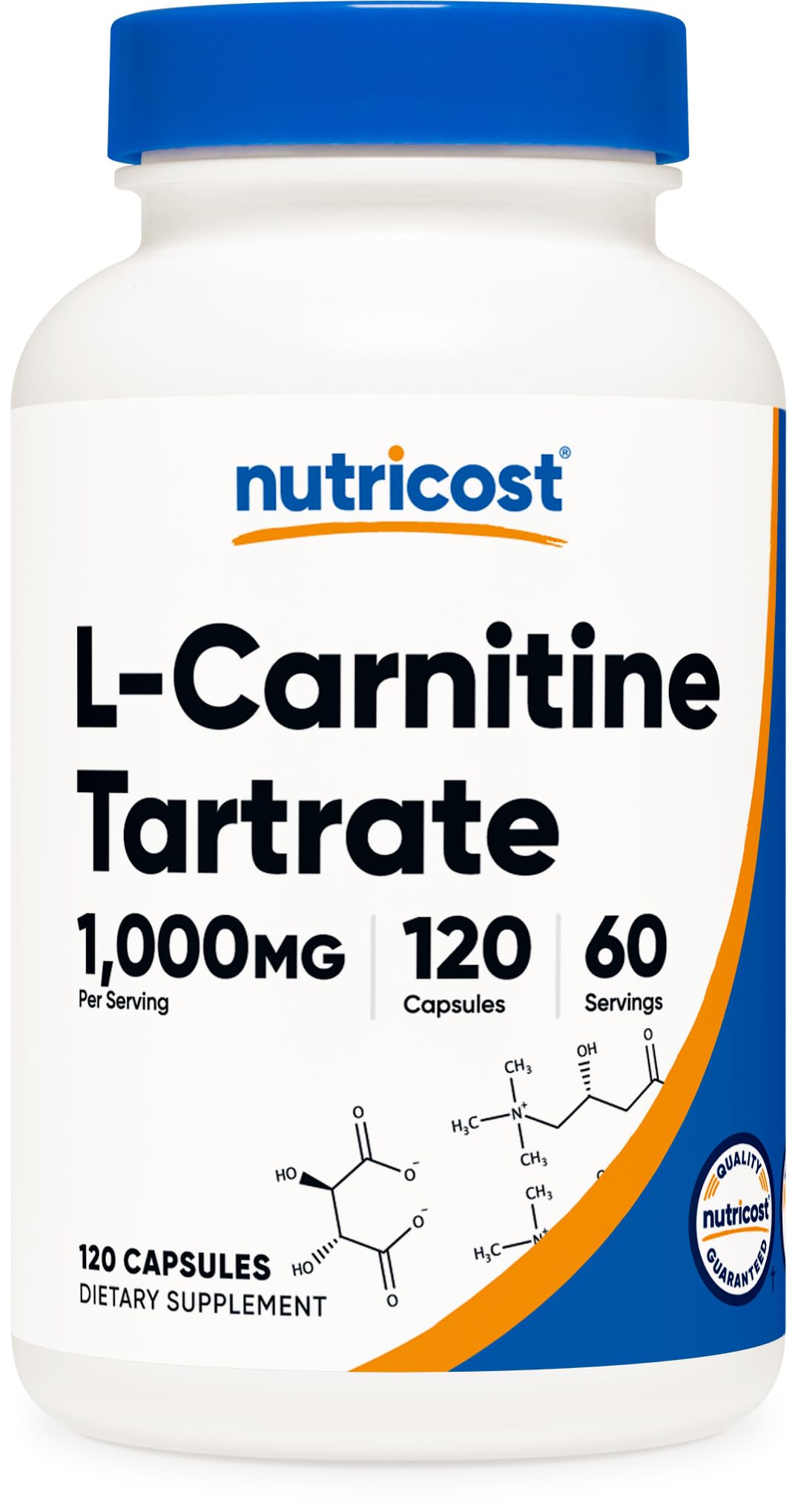 Foto 2 pulgar | Suplemento Nutricost De Tartrato De L-carnitina 1000 Mg 120 Cápsulas - Venta Internacional.