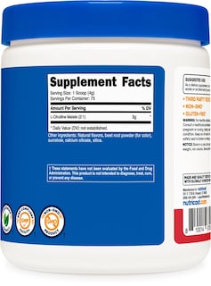 Foto 5 | Suplemento Nutricost L-citrulina Malato 2:1 300 G De Fresa Y Kiwi - Venta Internacional.