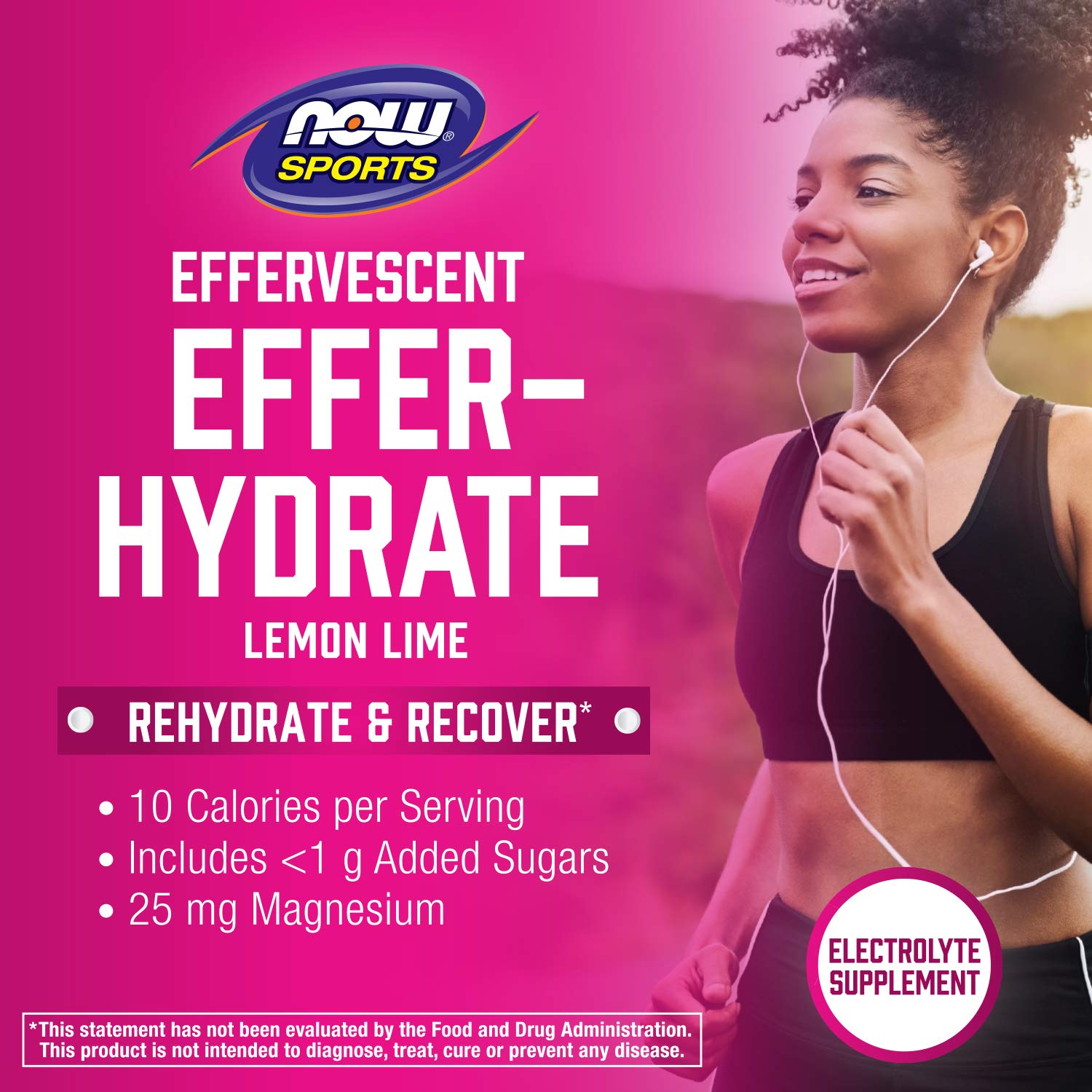 Foto 5 pulgar | Suplemento Electrolítico Now Foods Effer-hydrate Lemon Lime - Venta Internacional.