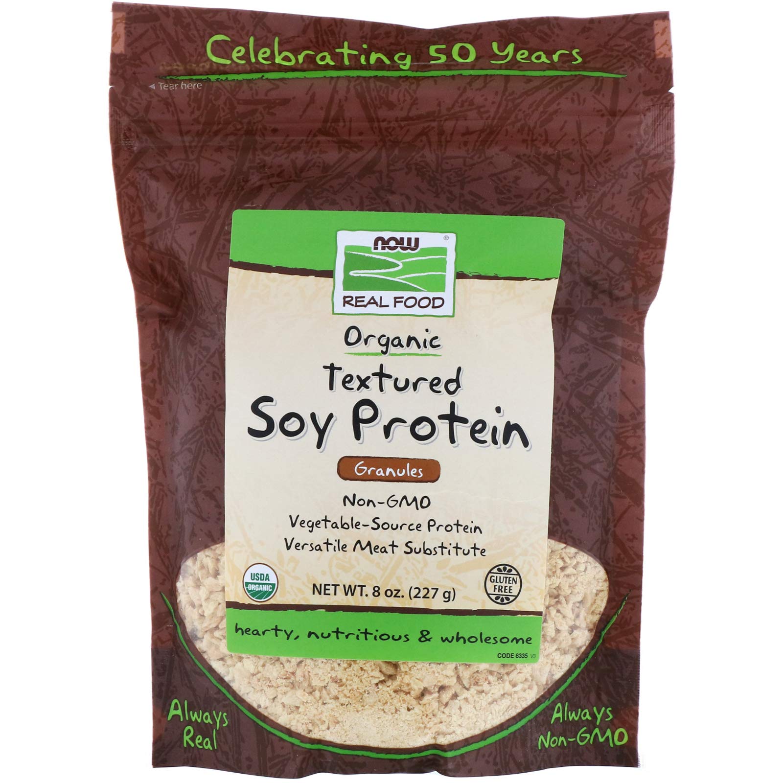 Gránulos De Proteína De Soja Now Foods Organic 227 G Sin Ogm - Venta Internacional.