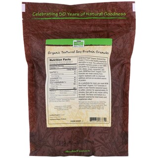 Foto 2 | Gránulos De Proteína De Soja Now Foods Organic 227 G Sin Ogm - Venta Internacional.