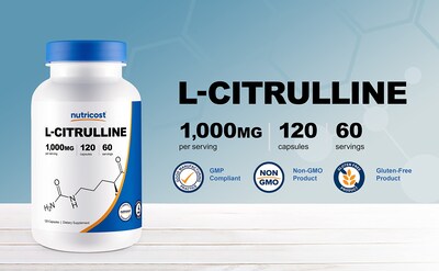 Foto 3 | Suplemento Nutricost L-citrulina 750 Mg 120 Cápsulas - Venta Internacional.