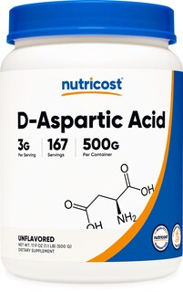 Foto 1 | Suplemento De Ácido D-aspártico Nutricost En Polvo De 500 G - Venta Internacional.