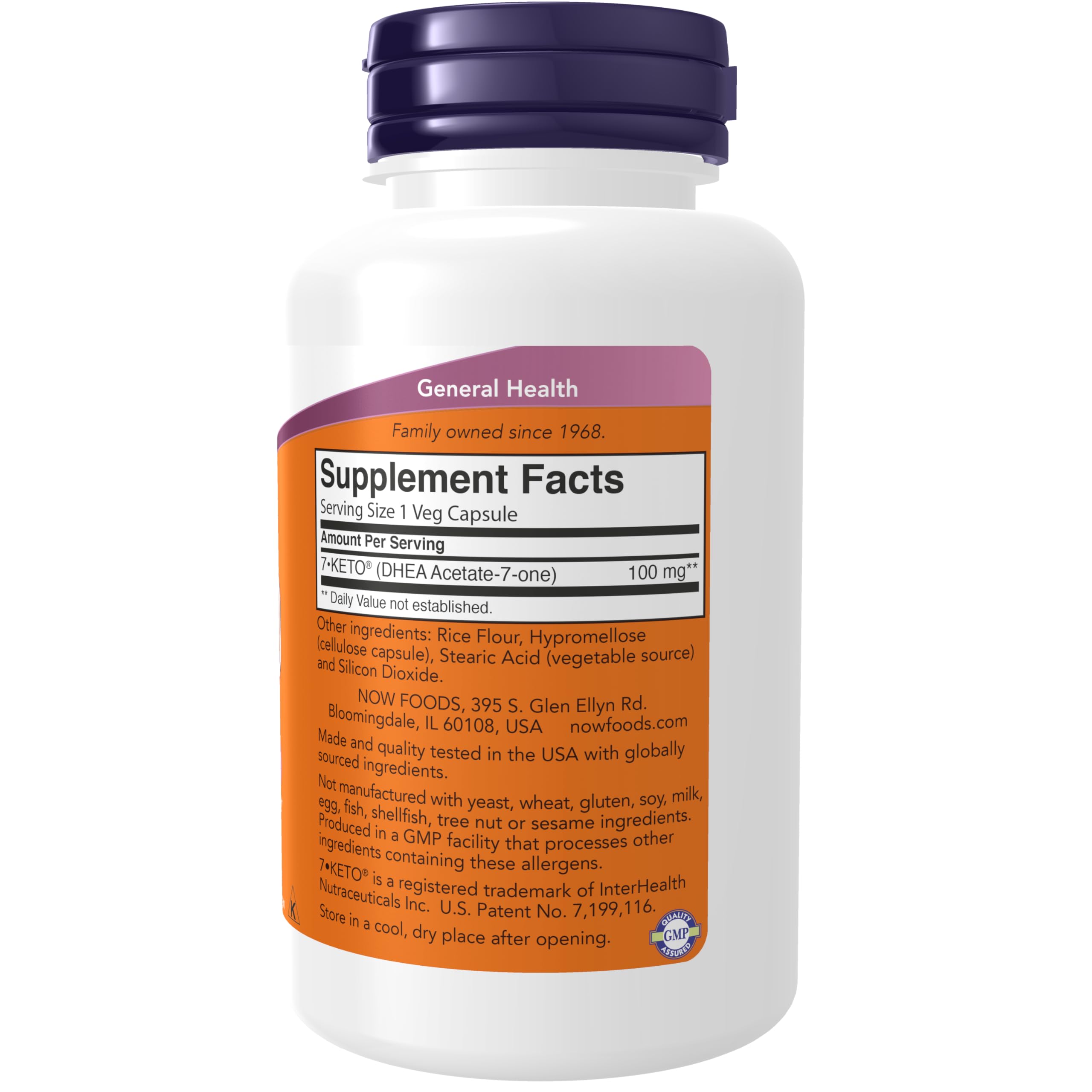 Foto 3 pulgar | Supplement Now 7-keto (acetato De Dhea 7-one) 100 Mg 120 Cápsulas - Venta Internacional.