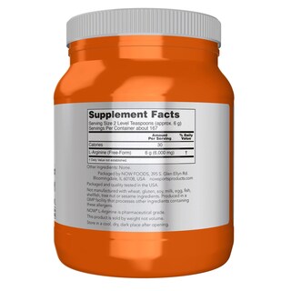 Foto 2 | Suplement Now Foods L-arginina En Polvo, 1 Kg De Óxido Nítrico - Venta Internacional.