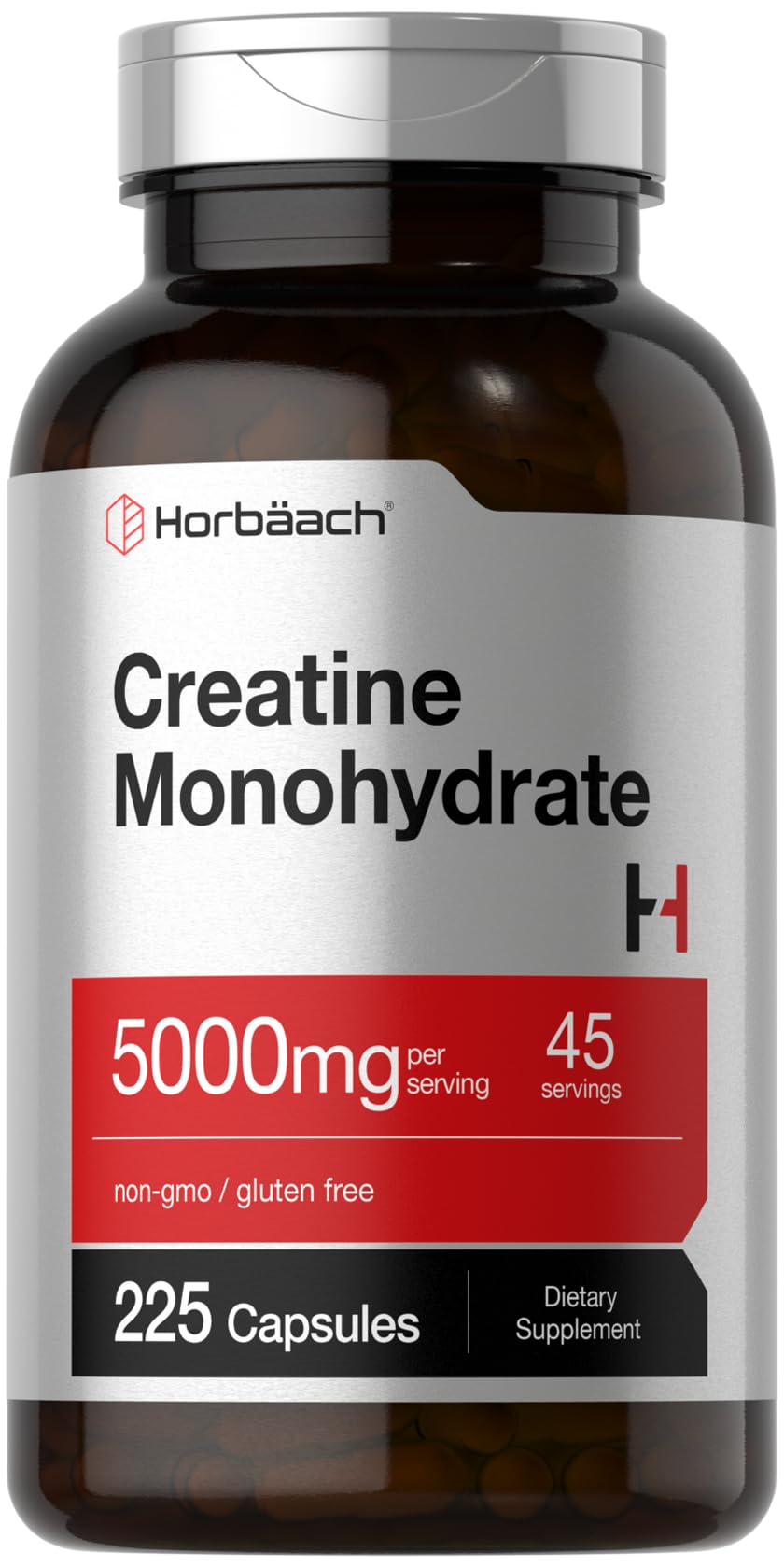 Foto 1 | Suplemento Horbäach De Monohidrato De Creatina 5 G 225 Cápsulas - Venta Internacional.