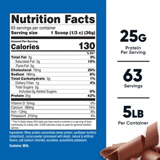 Foto 2 | Concentrado De Proteína De Suero Nutricost Chocolate 2,27 Kg - Venta Internacional.