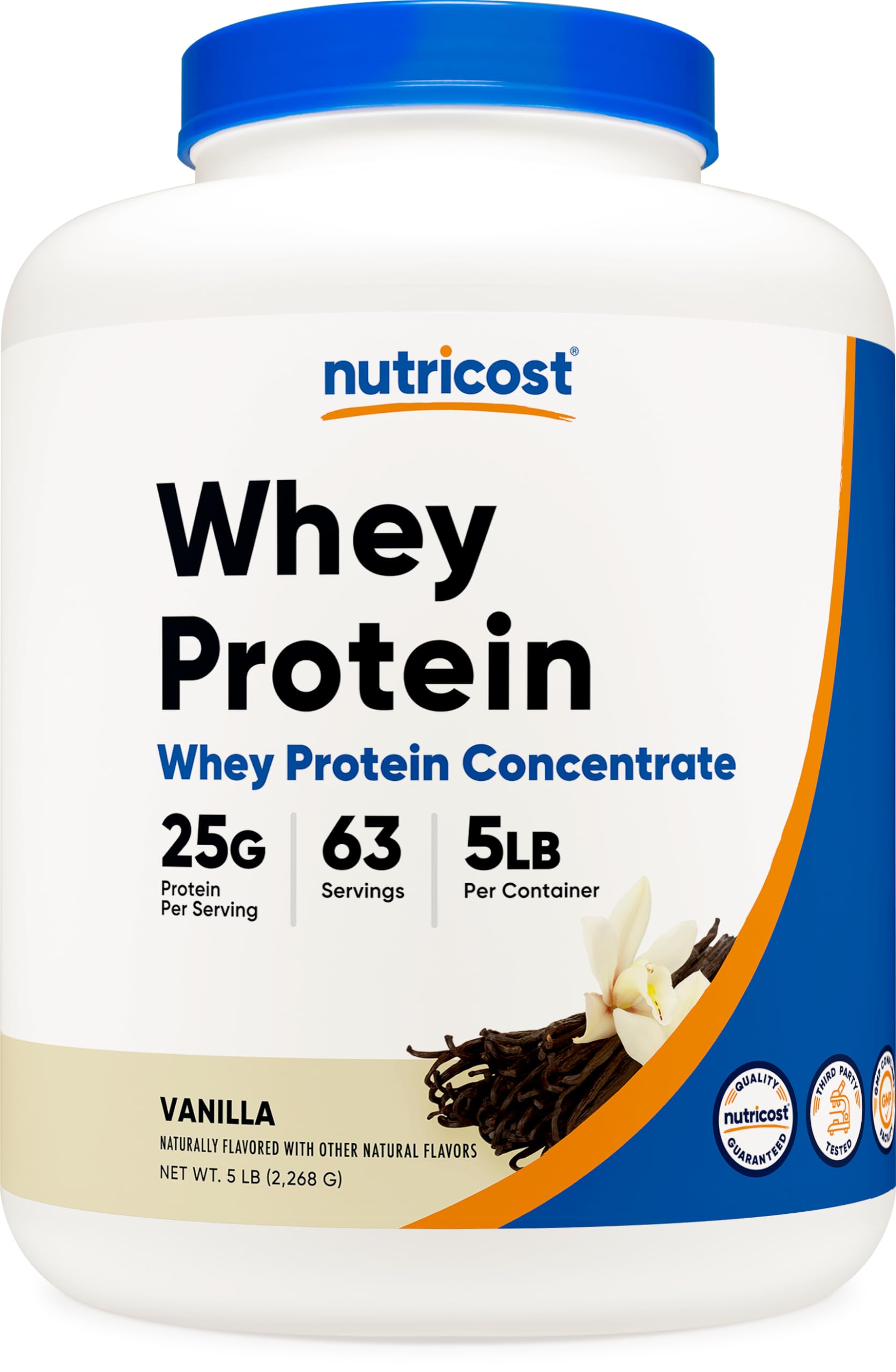 Foto 2 pulgar | Proteína En Polvo Nutricost, Concentrado De Proteína De Suero De Leche, Vainilla, 2,27 Kg - Venta Internacional.