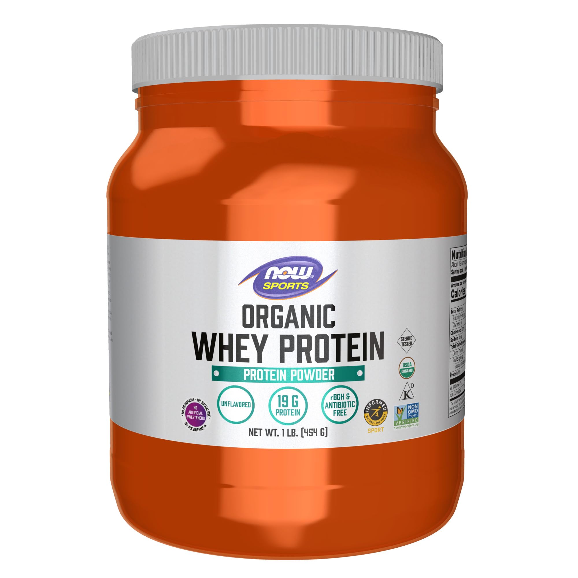 Proteína De Suero En Polvo Now Foods Sports, 1 Libra, Orgánica Sin Sabor - Venta Internacional.