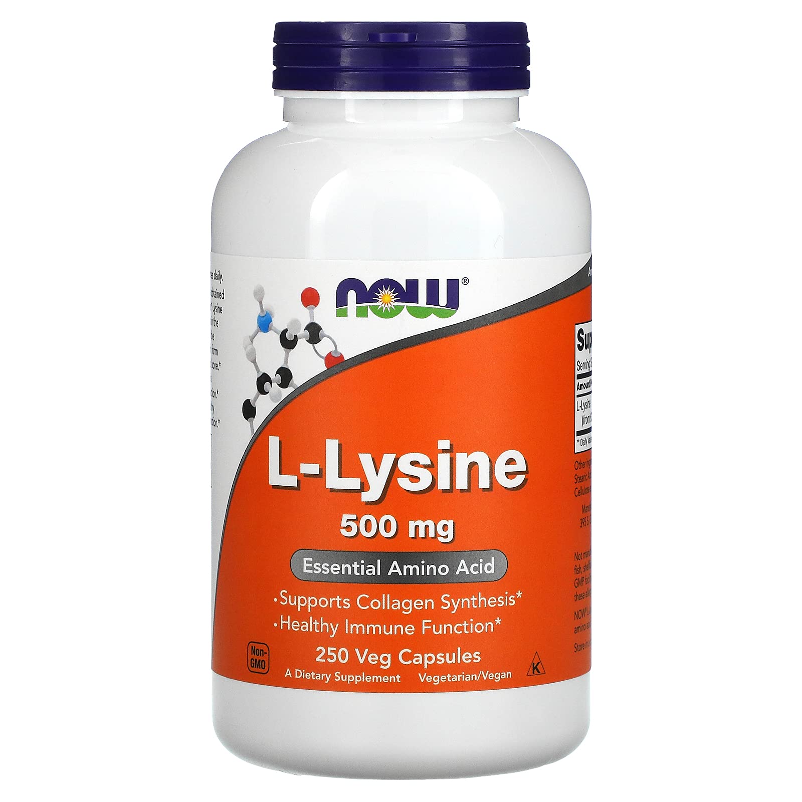 Foto 2 | Suplement Now Foods L-lisina 500 Mg 250 Cápsulas (paquete De 2) - Venta Internacional.