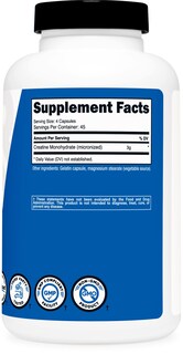 Foto 5 | Suplemento Nutricost De Monohidrato De Creatina 3000 Mg 180 Cápsulas - Venta Internacional.