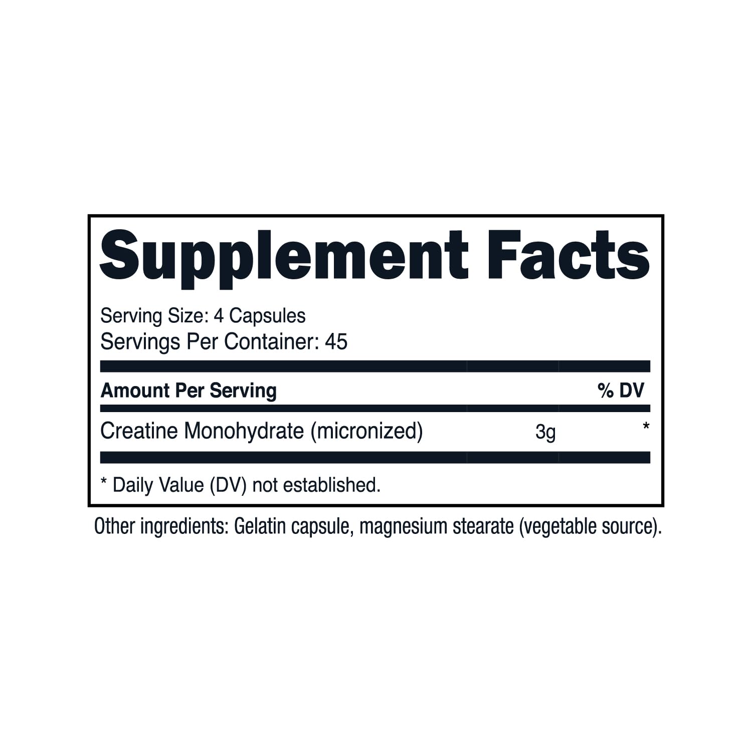 Foto 7 pulgar | Suplemento Nutricost De Monohidrato De Creatina 3000 Mg 180 Cápsulas - Venta Internacional.
