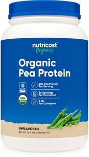 Foto 1 | Proteína De Guisante En Polvo Nutricost Organic 907 G Sin Sabor - Venta Internacional.