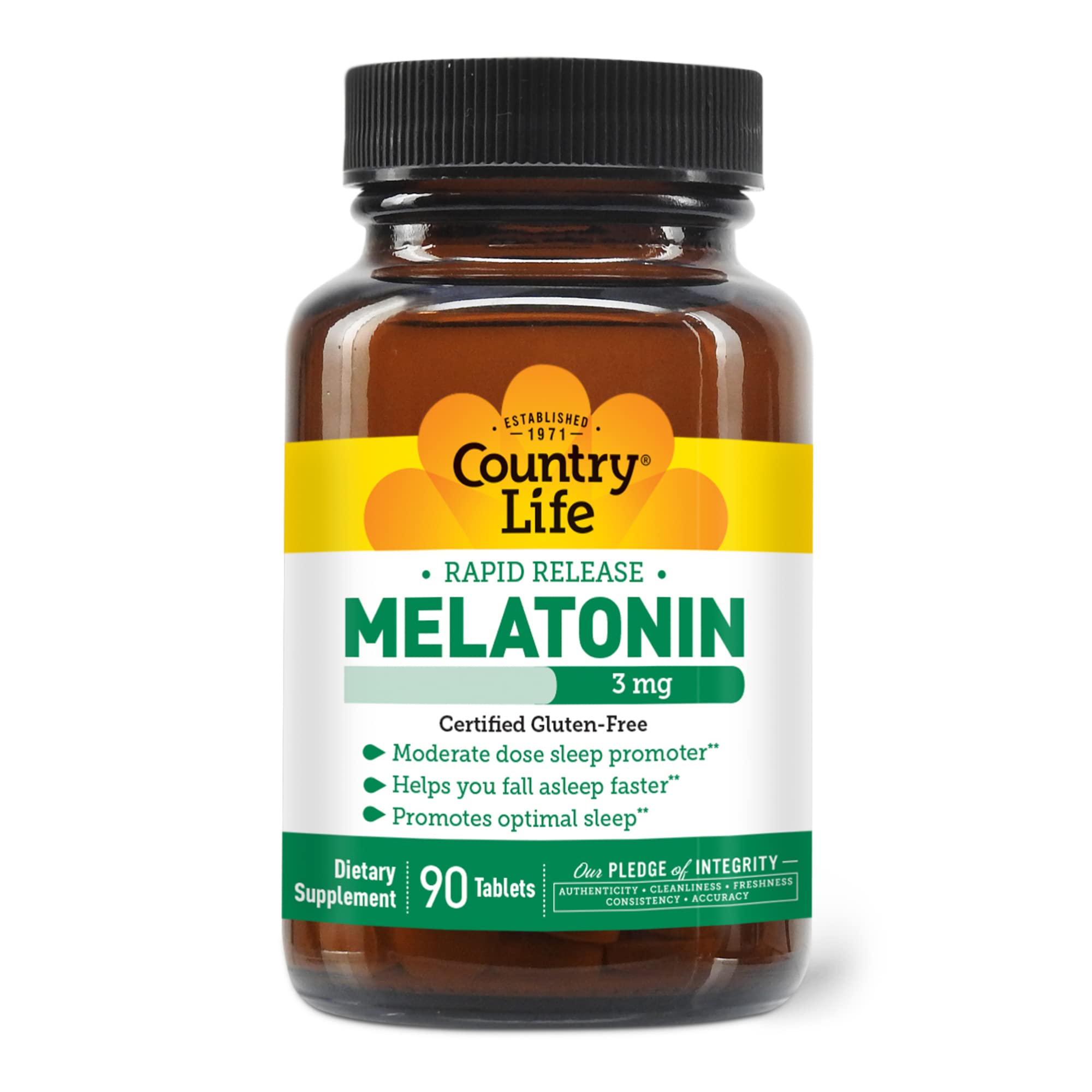 Foto 2 pulgar | Melatonina Sleep Aid Country Life 3 Mg 90 Capsulas - Venta Internacional