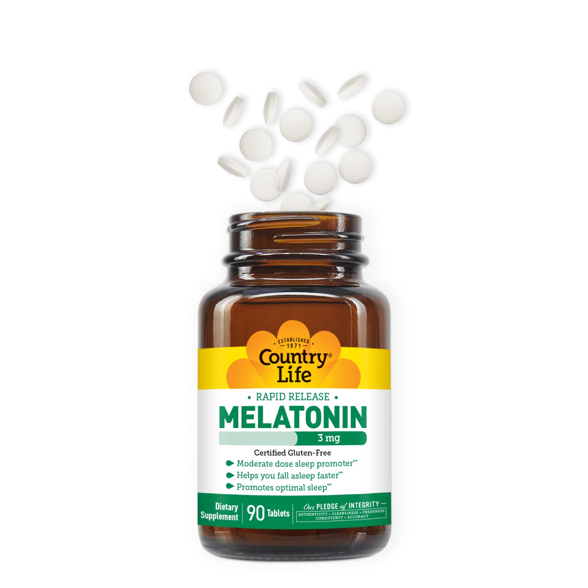 Foto 3 | Melatonina Sleep Aid Country Life 3 Mg 90 Capsulas - Venta Internacional