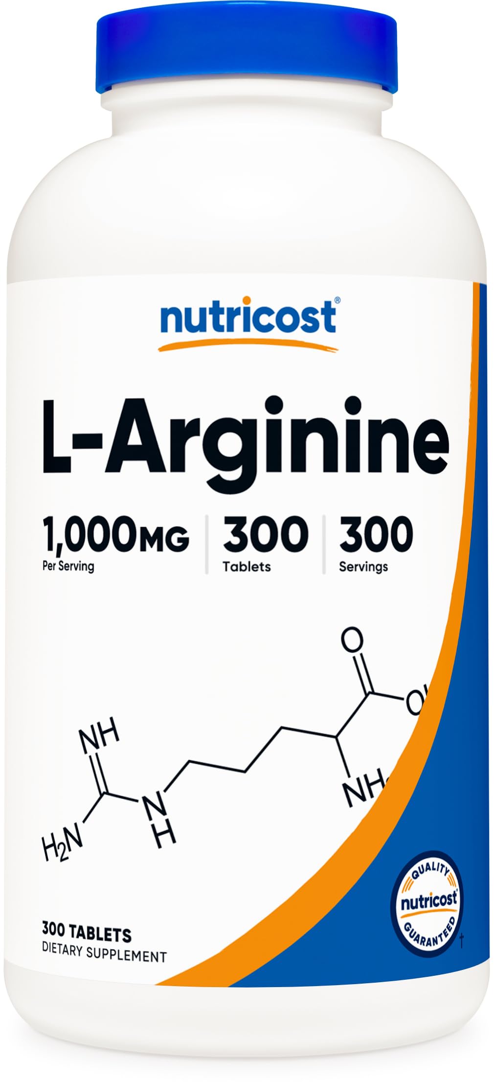 Foto 2 pulgar | Suplemento Nutricost En Tabletas De L-arginina De 1000 Mg (300 Tabletas) - Venta Internacional.