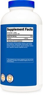 Foto 5 | Suplemento Nutricost En Tabletas De L-arginina De 1000 Mg (300 Tabletas) - Venta Internacional.