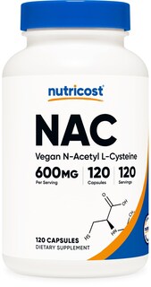 Foto 1 | Suplemento Nutricost De N-acetil L-cisteína (nac) 600 Mg 120 Cápsulas - Venta Internacional.