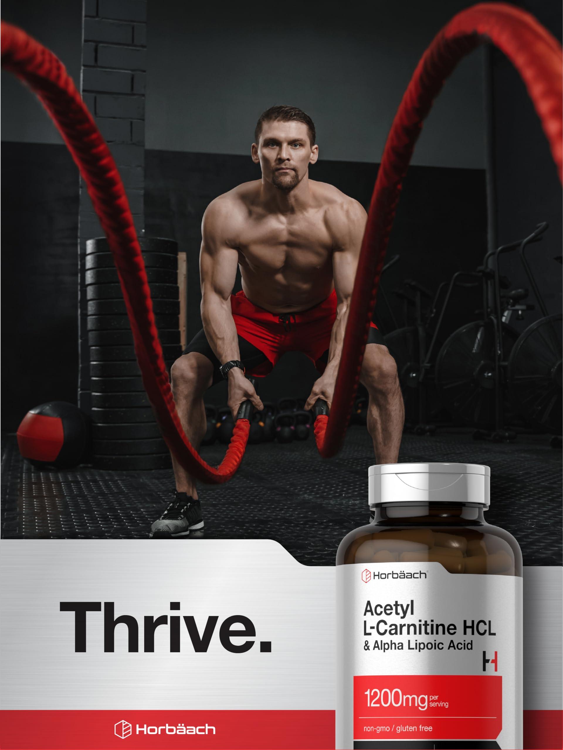 Foto 6 | Suplemento Horbäach Acetil L Carnitina Hcl Y Ácido Alfa Lipoico - Venta Internacional.