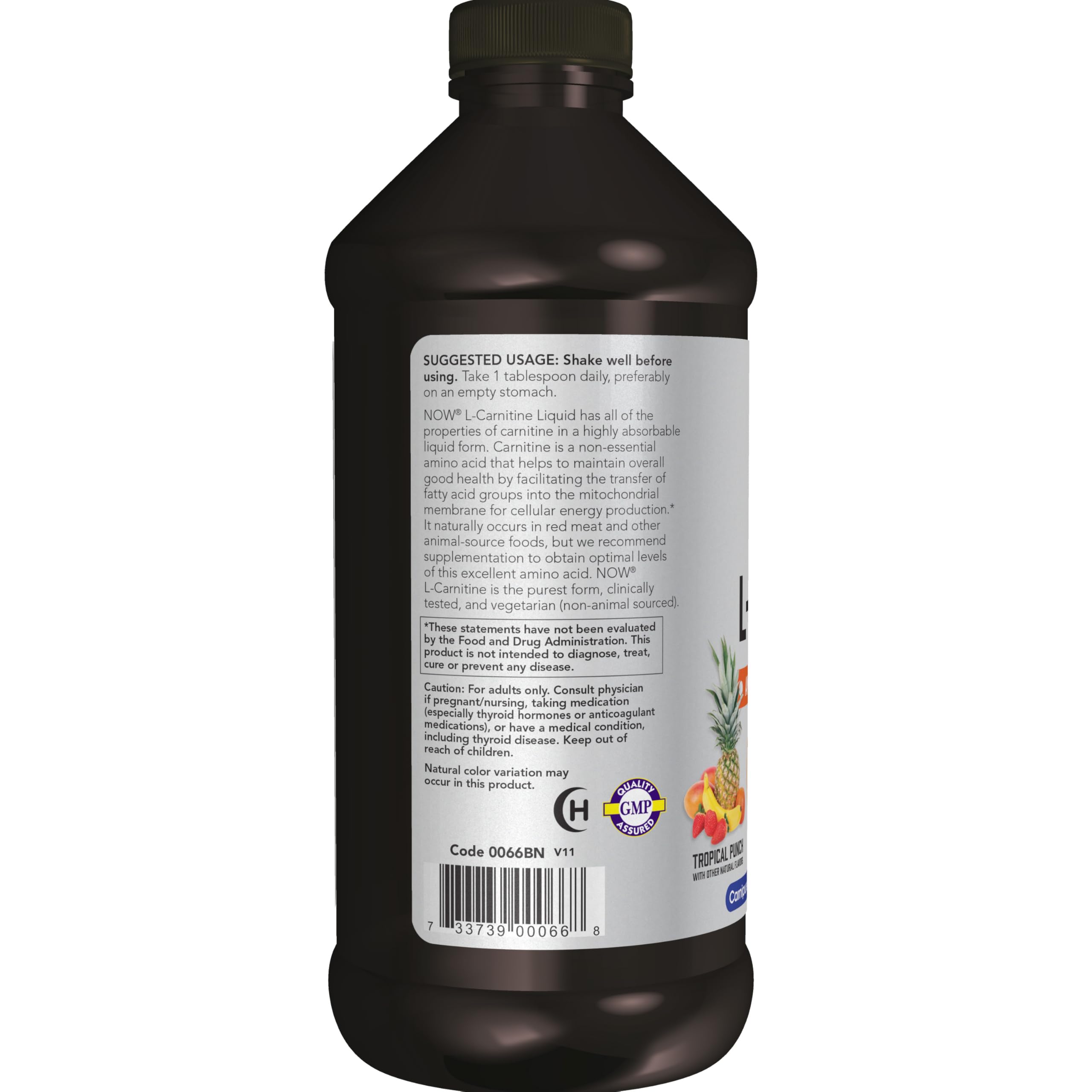Foto 4 pulgar | Líquido De L-carnitina Supplement Now Sports, 1000 Mg, Tropical, 473 Ml - Venta Internacional.