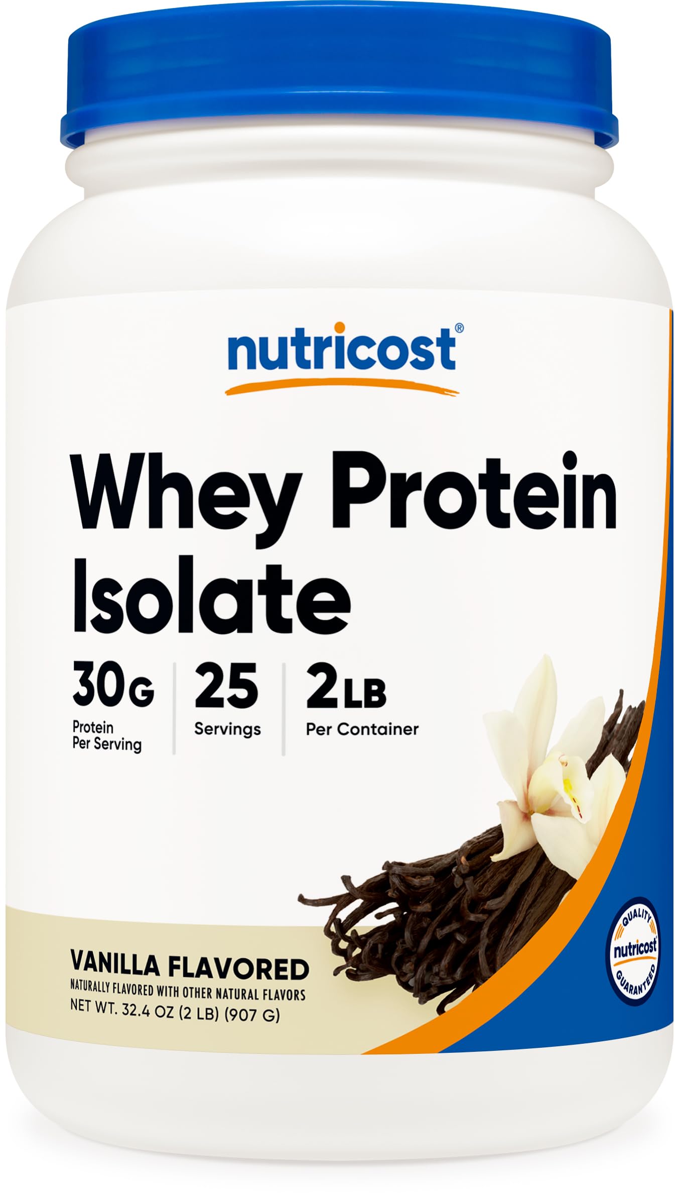 Foto 2 pulgar | Proteína De Suero Aislada Nutricost, Vainilla Alimentada Con Pasto, 907 G - Venta Internacional.