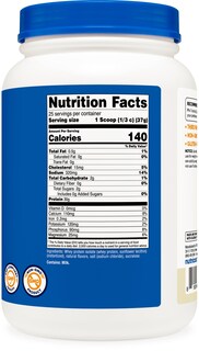 Foto 5 | Proteína De Suero Aislada Nutricost, Vainilla Alimentada Con Pasto, 907 G - Venta Internacional.