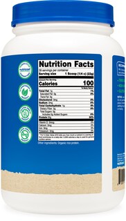 Foto 5 | Proteína En Polvo Nutricost Organic Rice 907 G Sin Gluten - Venta Internacional.