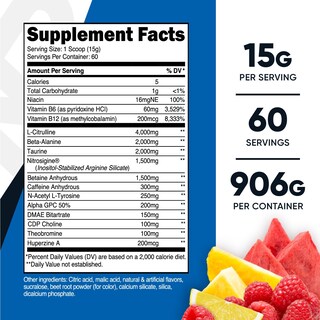 Foto 2 | Polvo Para Antes Del Entrenamiento Nutricost Pre-x Xtreme Fruit Punch, 60 Porciones - Venta Internacional.