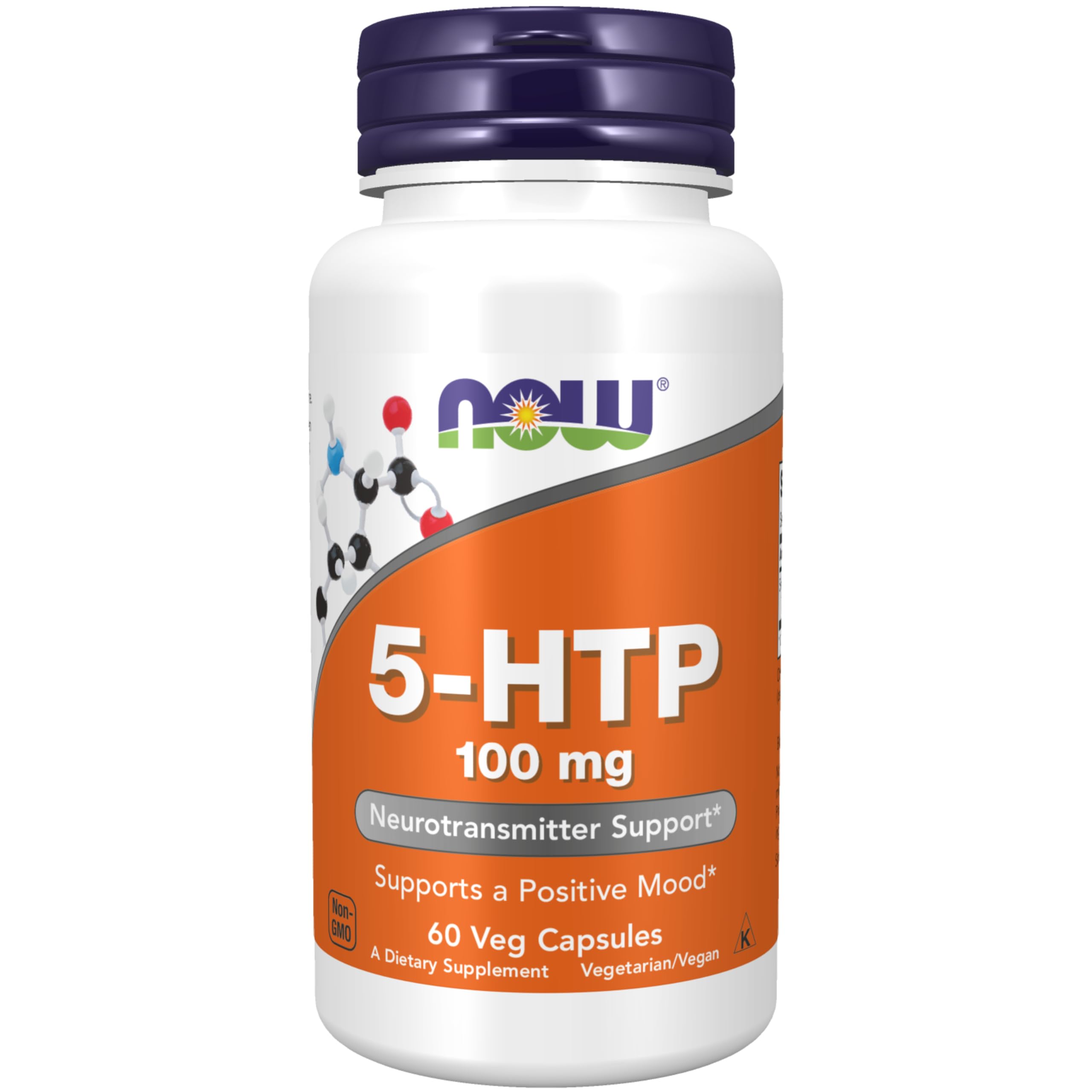 Foto 2 pulgar | Suplemento Now Foods 5-htp (5-hidroxitriptófano) 100 Mg 60 Cápsulas - Venta Internacional.