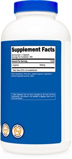 Foto 5 | Suplemento Nutricost L-arginina 500 Mg 300 Cápsulas - Venta Internacional.