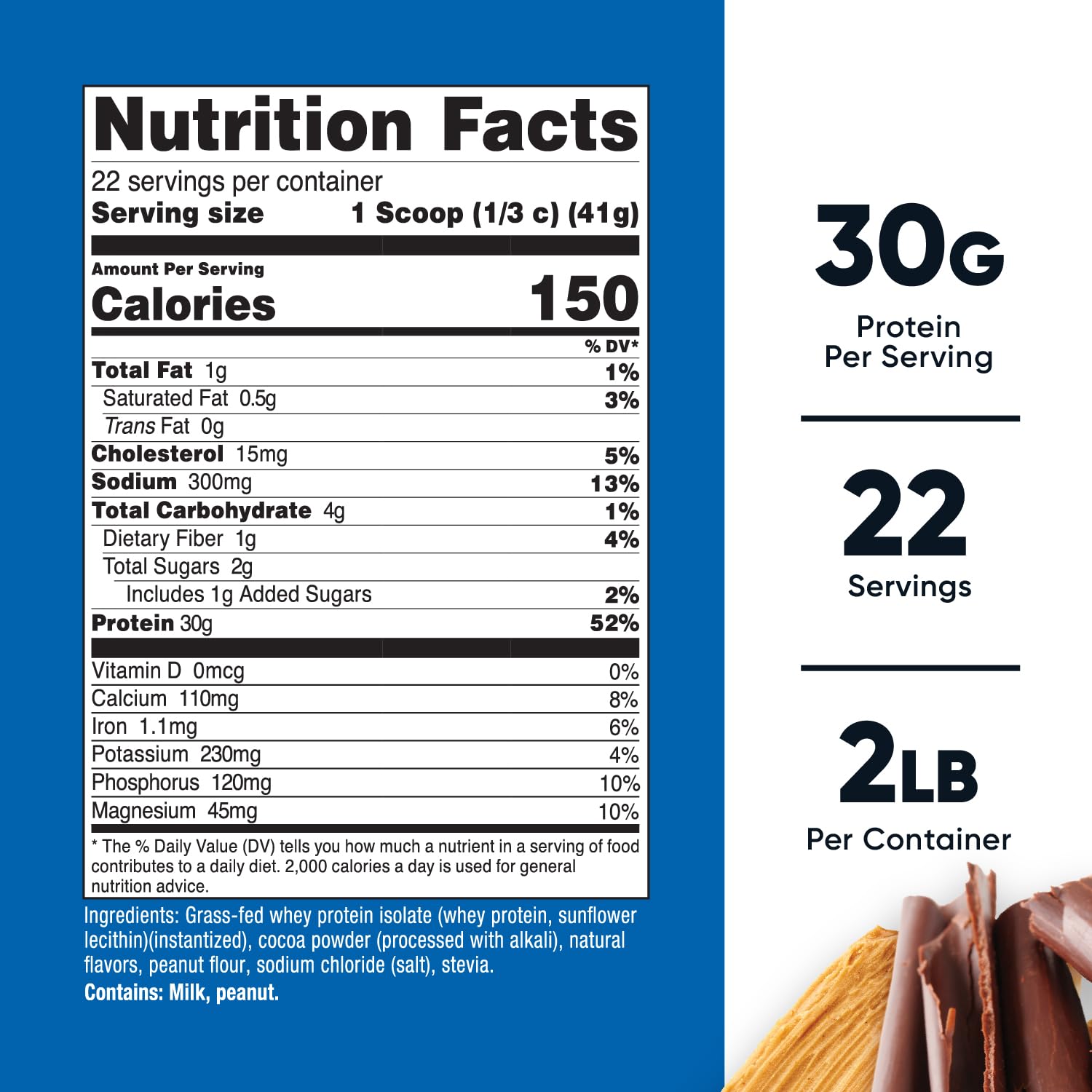 Foto 2 | Aislado De Proteína De Suero Nutricost Chocolate Alimentado Con Pasto Pb, 2 Kg - Venta Internacional.