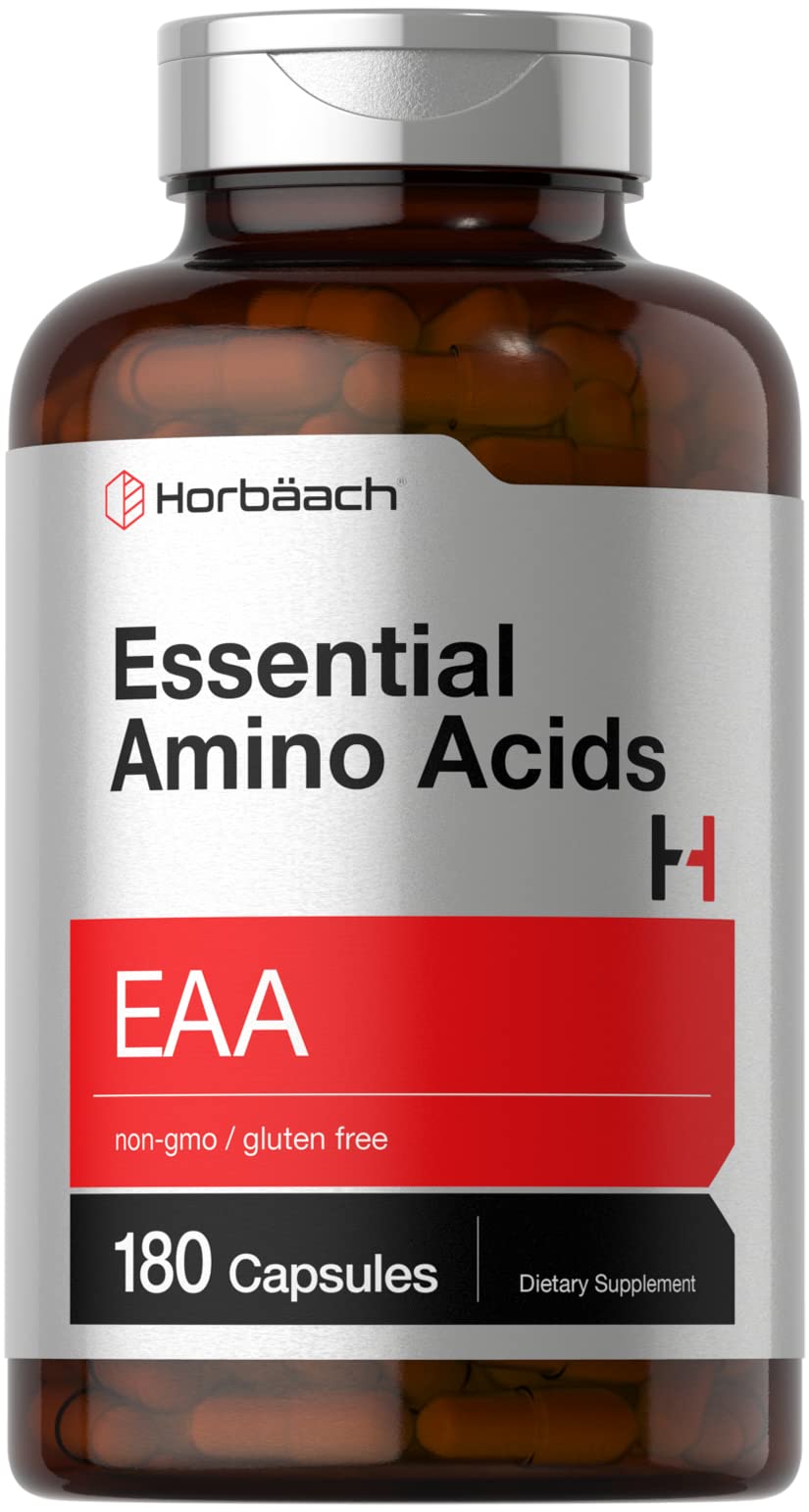 Suplemento De Aminoácidos Esenciales Horbäach 180 Cápsulas Eaa - Venta Internacional.