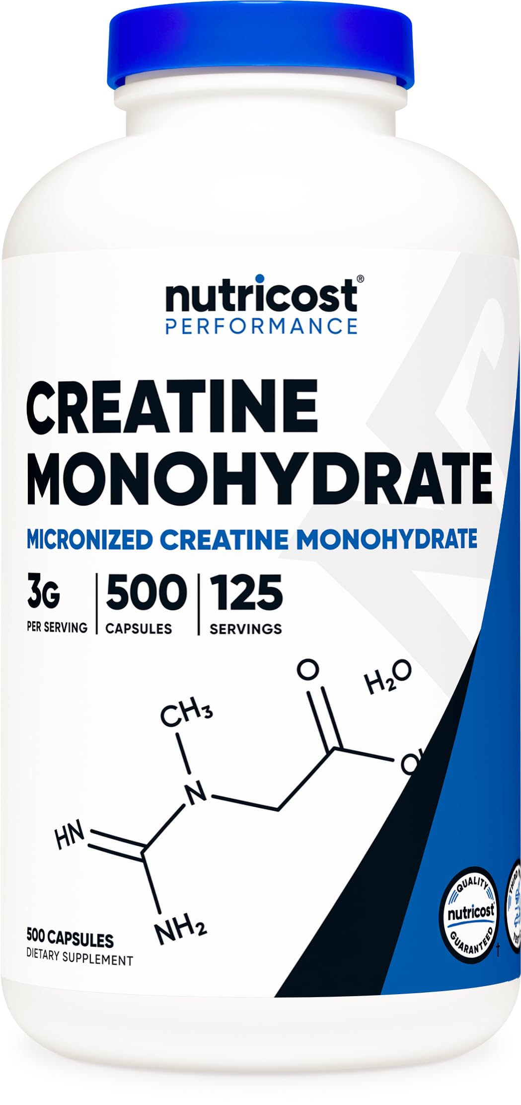 Foto 2 pulgar | Suplemento Nutricost De Monohidrato De Creatina Micronizado 500 Cápsulas - Venta Internacional.