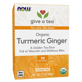 Foto 1 | Tea Now Give A Tea Organic, Cúrcuma Y Jengibre, 24 Bolsitas - Venta Internacional.