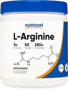 Foto 1 | L-arginina En Polvo Nutricost 250 G - 5000 Mg Por Porción - Venta Internacional.