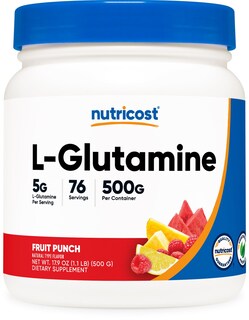 Foto 1 | Suplemento Nutricost L-glutamina En Polvo 500 G (ponche De Frutas) - Venta Internacional.