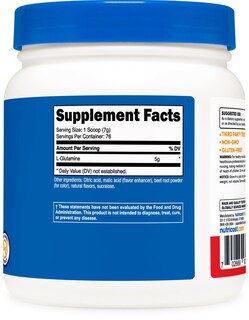 Foto 5 | Suplemento Nutricost L-glutamina En Polvo 500 G (ponche De Frutas) - Venta Internacional.