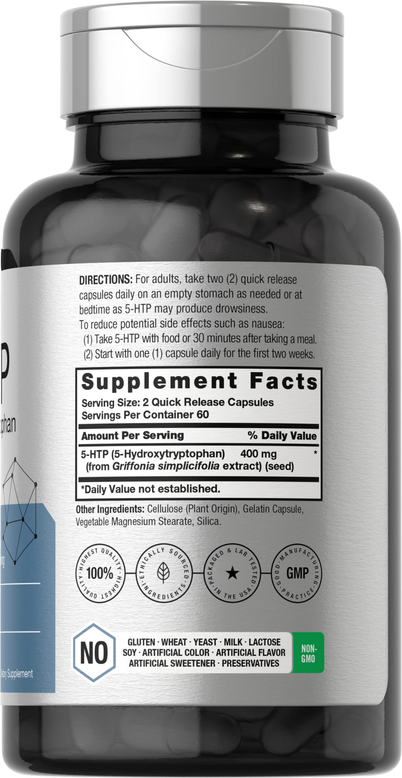 Foto 3 pulgar | Suplemento Horbäach 5htp 400 Mg 120 Cápsulas Extra Fuertes - Venta Internacional.