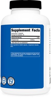 Foto 4 | Suplemento Nutricost De Ácido D-aspártico (daa) 2000 Mg 180 Cápsulas - Venta Internacional.