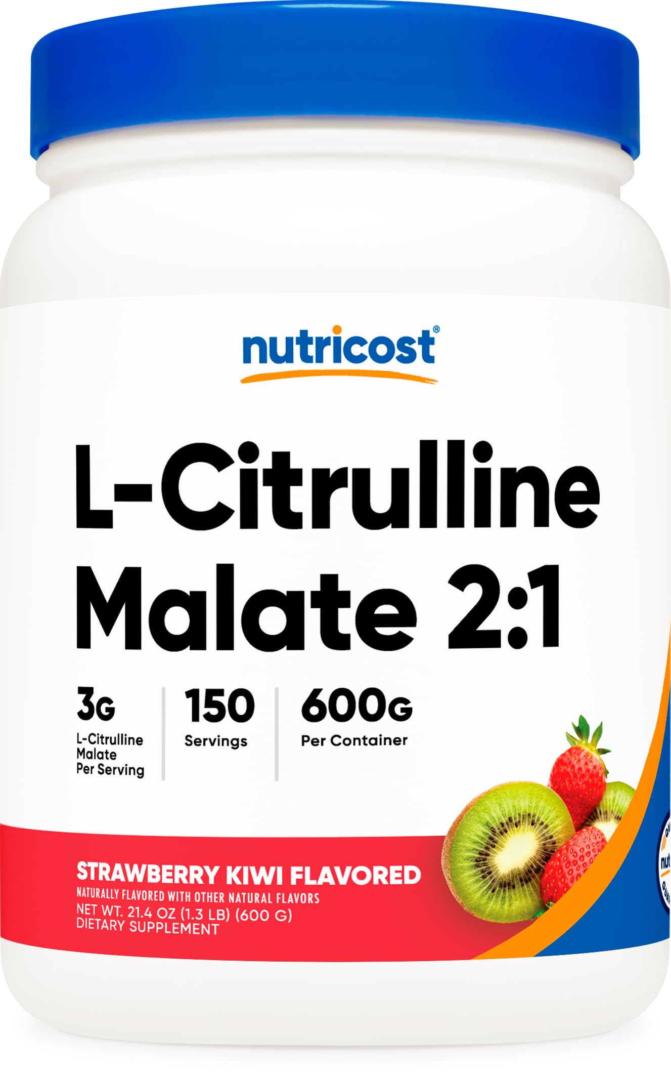 Foto 2 pulgar | Suplemento Nutricost L-citrulina Malato 2:1 600 G Fresa - Venta Internacional.