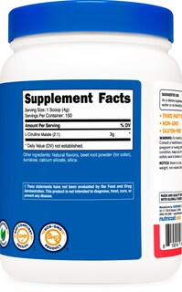 Foto 5 | Suplemento Nutricost L-citrulina Malato 2:1 600 G Fresa - Venta Internacional.