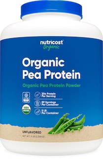 Foto 1 | Proteína De Guisante En Polvo Nutricost Organic, 2,27 Kg, Sin Sabor - Venta Internacional.