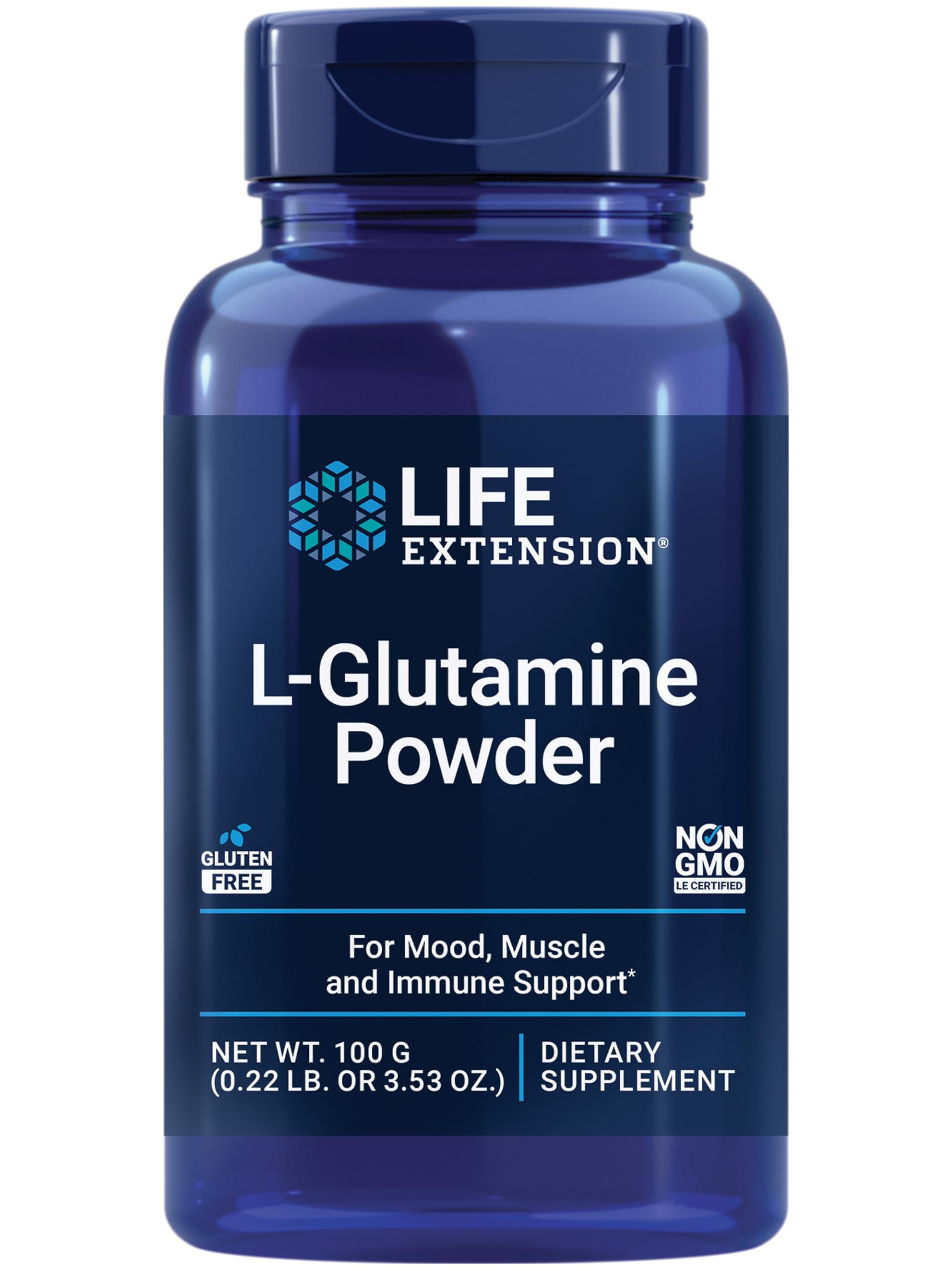 Foto 2 pulgar | Suplemento Life Extension L-glutamina En Polvo 100 G - Venta Internacional.