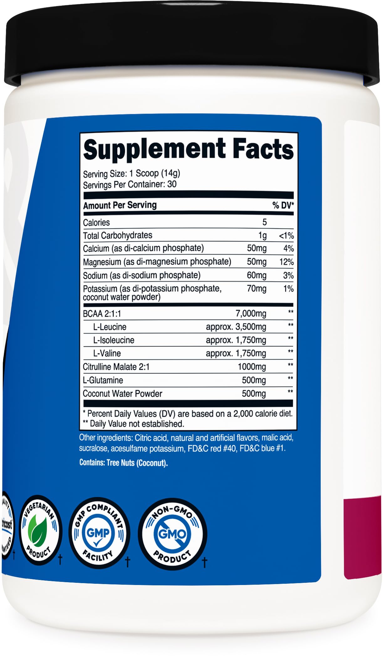 Foto 6 pulgar | Suplemento Nutricost Bcaa + Hydration Powder 30 Porciones - Venta Internacional.