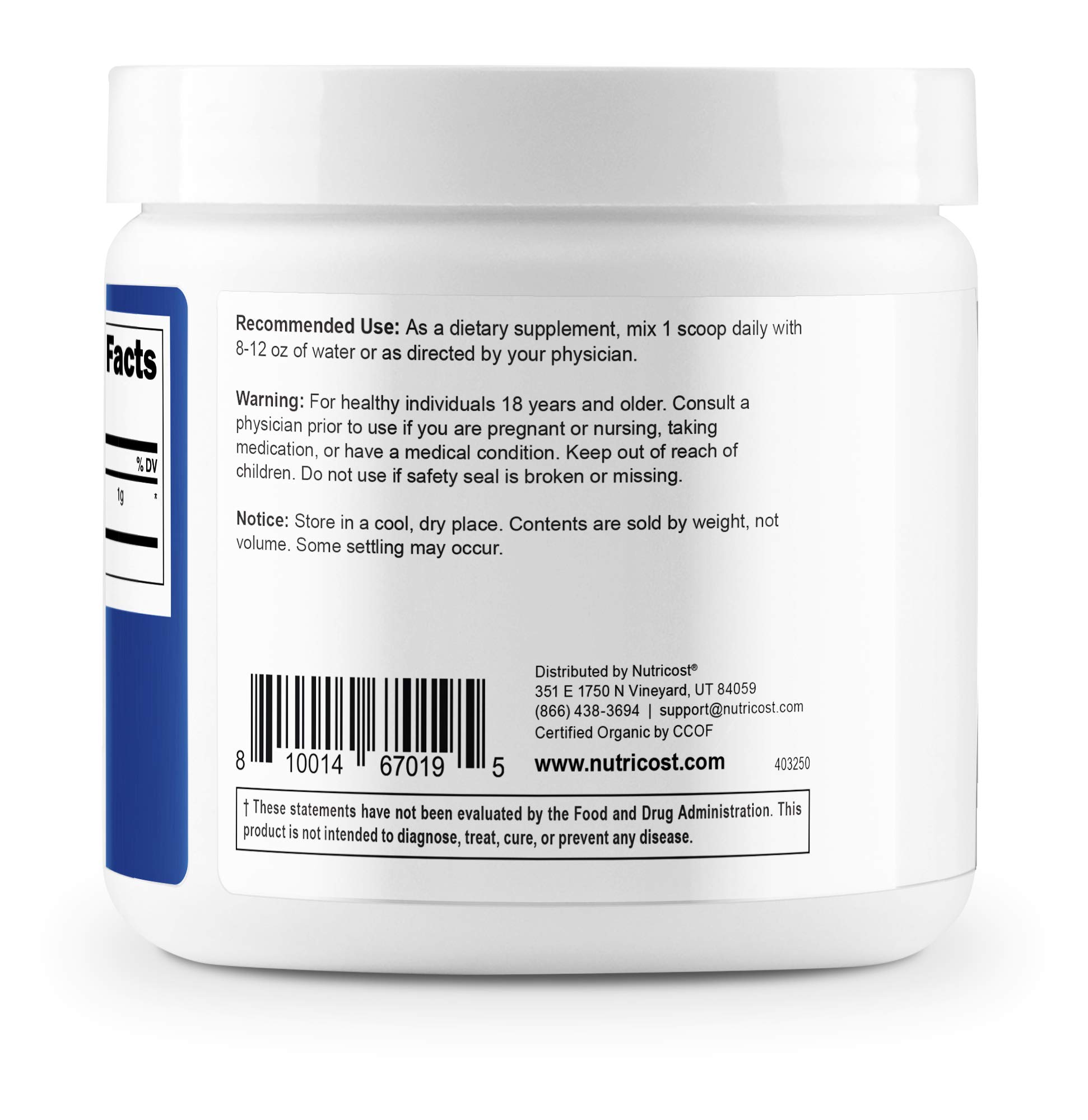 Foto 4 | Suplemento Nutricost De Hongos Shiitake Orgánicos En Polvo 113 g - Venta Internacional